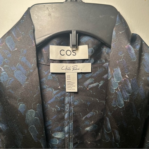 COS X Chris Perani Patterned Art To Wear Scarf Dress Draped Retro Lagenlook 12 - Picture 7 of 15